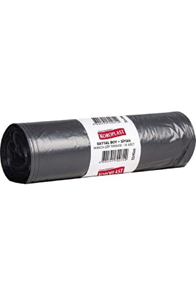 Koroplast Çöp Poşeti Battal Boy Siyah 10 Lu 72 X 95 Cm X 3 Paket