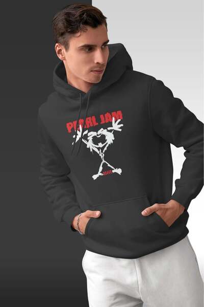 buzagi tasarım ürünleri Pearl Jam Oversize Hooded Unisex Sweatshirt