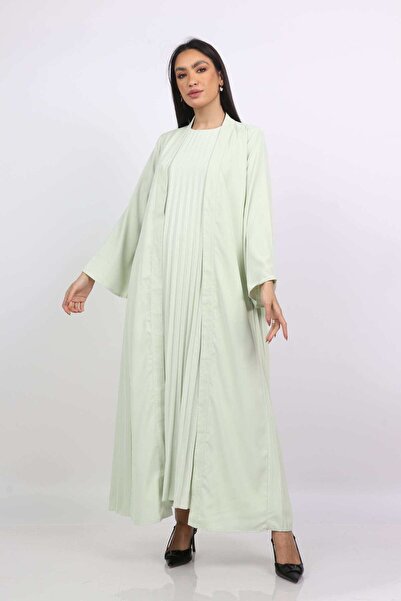 Nichii Cardigan with Long Sleeves, Pleats