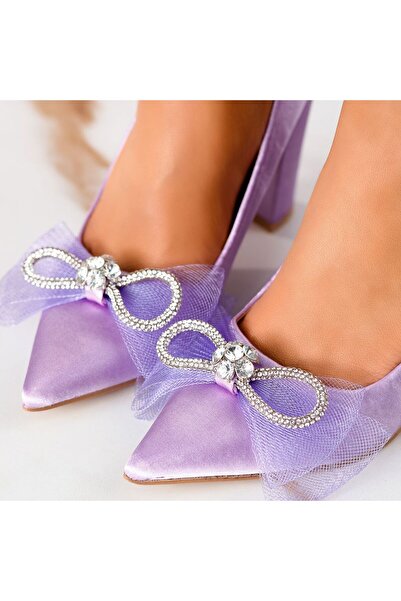 Zaira Pantofi Dama cu Toc Rosalia Mov #13300 - 37