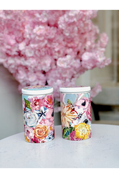 Lucky Art Peony Bone 2Lı Kavanoz Setı 750Ml