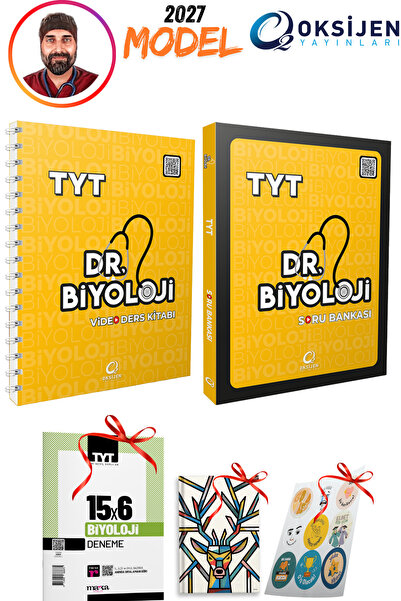 Oksijen Yayınları 2027 Model Dr Biyoloji TYT Video Ders Kitabı ve TYT Soru Ba...