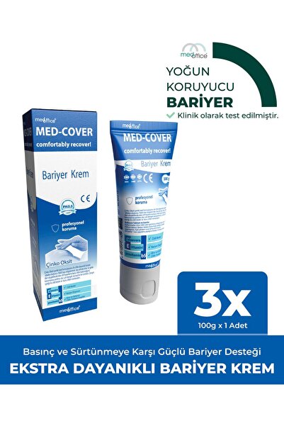 MED-COVER Çinko Oksit Bariyer Krem 100gr X 3 Adet