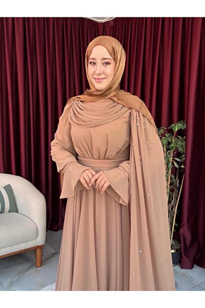 MODA YILDIZ ŞAL DETAYLI ABİYE