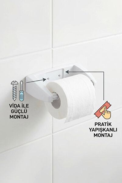 MUF HOME Suport pentru hârtie igienică fără găurire Adeziv puternic Nu dăunea...