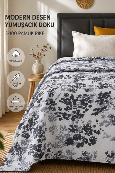 Senpai Punch Single Cotton Four Season Pique Bedspread 160X240 cm |   Tree of...