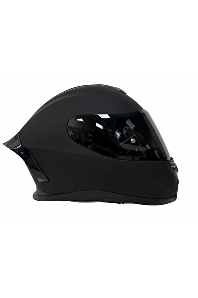 Rivox R1 Mat Siyah Kapalı Kask