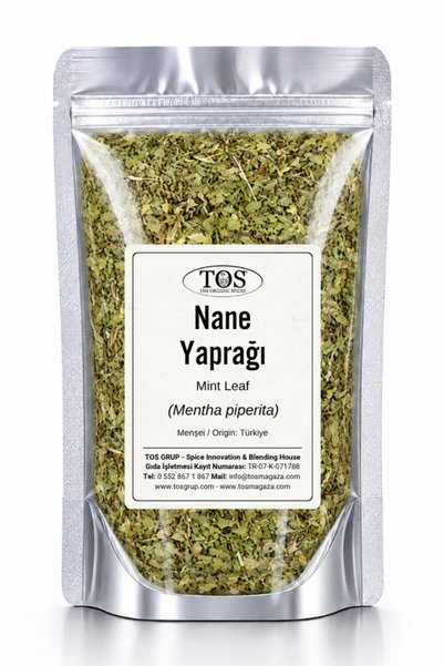 TOS The Organic Spices Nane Yaprağı 250 gr (1. KALİTE) Mentha X Piperita / Mi...