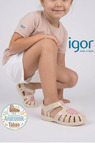 IGOR S10310-026 Sandale Tobby Gloss Love pentru bebeluși și copii