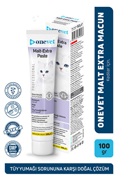 OneVet Kedi Maltı 100 Gr Tüy Yumağı Önleyici Malt Macunu