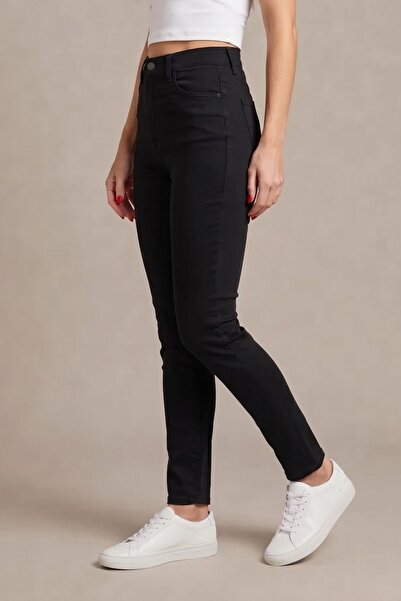 FlexiFit Dar Paça Yüksek Bel Kadın Jean Slim Fit Kot Pantolon – Denim, Şık, G...
