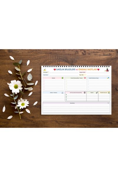 express planlayıcı A4 Size Weekly Medication Tracker Planner, for Chronic Illnesses