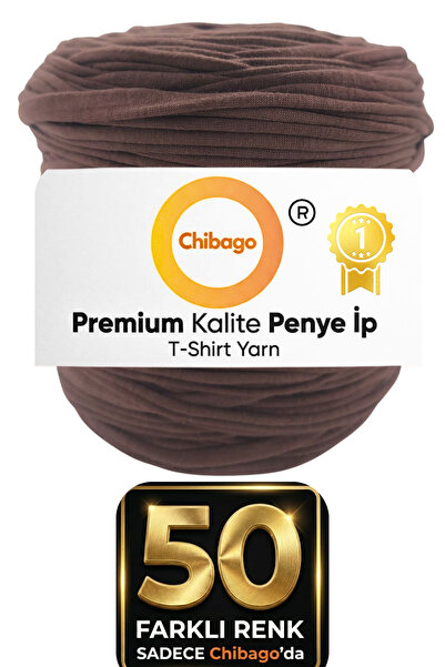 Chibago Kahverengi 777 Penye Ip Örgü Çanta İpi Puset Yapım İpi Büyük Boy 650 ...