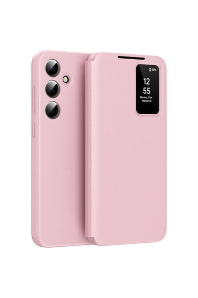 Techsuit Husă pentru Samsung Galaxy A56 5G - Seria SmartView - Roz