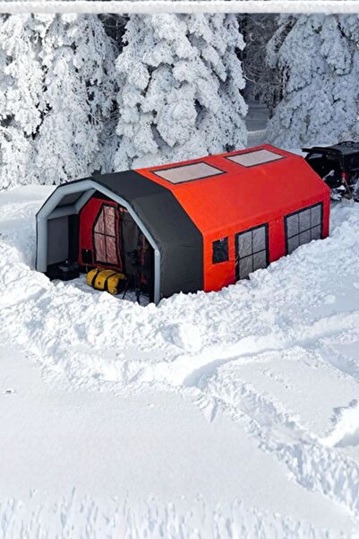 farrioutdoor Şişme Çadır ARENA XL MODEL 12-14 kişi 16.5 m2 kirmizi renk