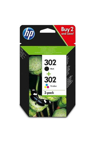 HP Cerneluri 302, pachet de 2 |   CMYK |   OfficeJet 3830/2130/4520/4527/5230