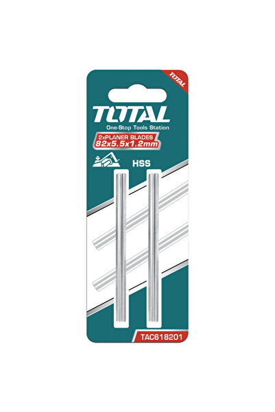 TOTAL Set lame rindea electrica HSS - 82X5.5X1.2mm - 2 buc (INDUSTRIAL)