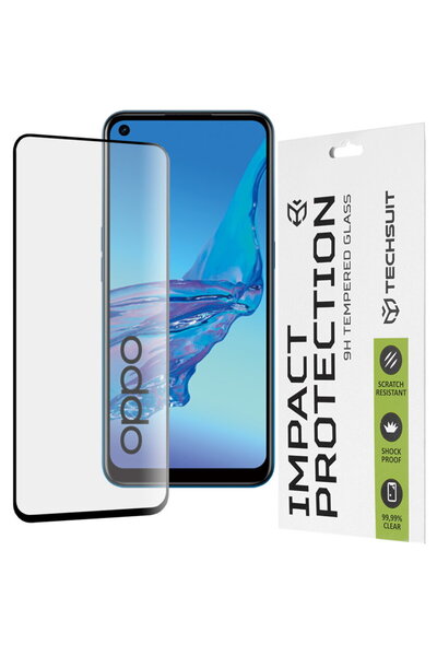 Techsuit Folie pentru Oppo A53 / A53s - 111D Full Cover / Full Glue Glass - N...