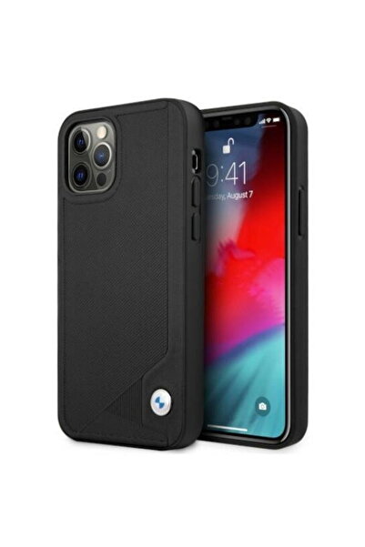 BMW Etui BMHCP12LRCDPK iPhone 12 Pro Max 6,7" Negru/black hardcase Leather De...