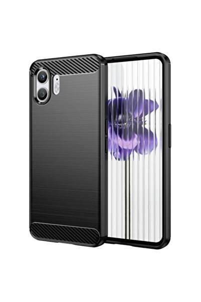 Techsuit Husă pentru Nothing Phone (2) - Carbon Silicone - Negru
