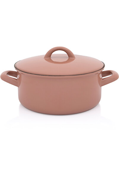 Metalac Cratita 2.75l cu capac Moka Metalacemail/20cm/2.75l