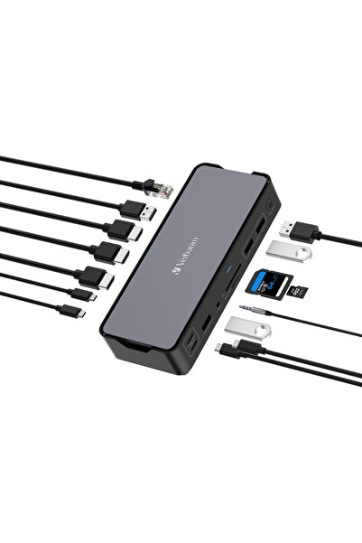 Verbatim Stație de andocare USB-C Pro cu 15 porturi CDS-15 32171