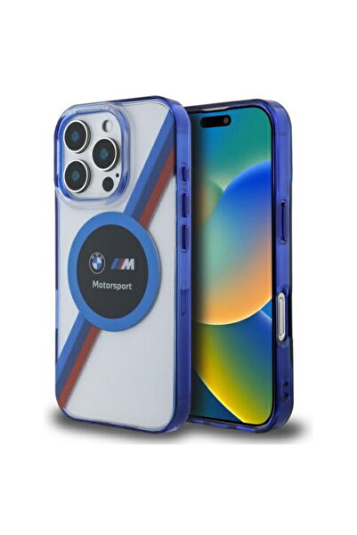 BMW iPhone 16 Pro Max - Σκληρή Θήκη Motorsport IML Circle MagSafe (BMHMP16X23...