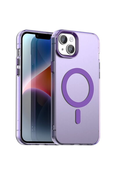 Techsuit Калъф за iPhone 14 - CandyCase MagSafe - Лилав