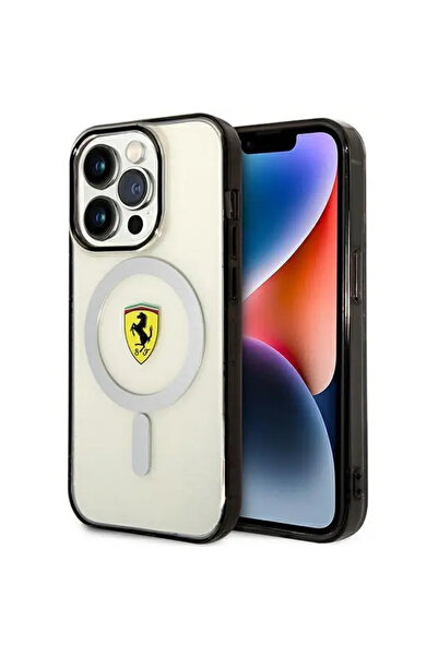 Ferrari FEHMP14LURKT iPhone 14 Pro 6.1 " carcasă rigidă transparentă Outline ...