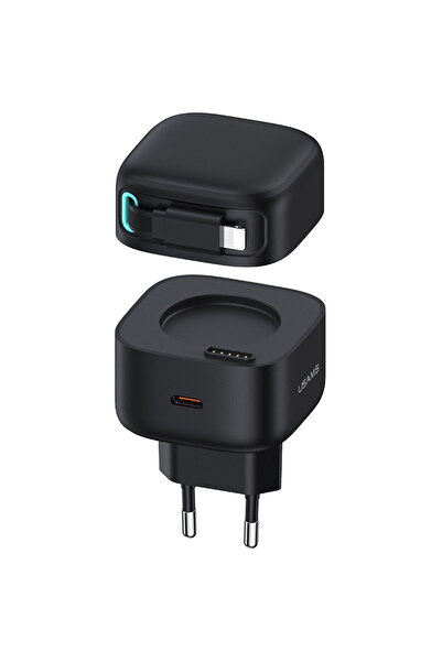 Usams P4Y USB-C Lightning Alb design modern compact 35W Negru
