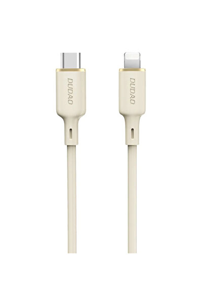 DUDAO Cablu L7SCL USB-C - Lightning 30W 2m - bej