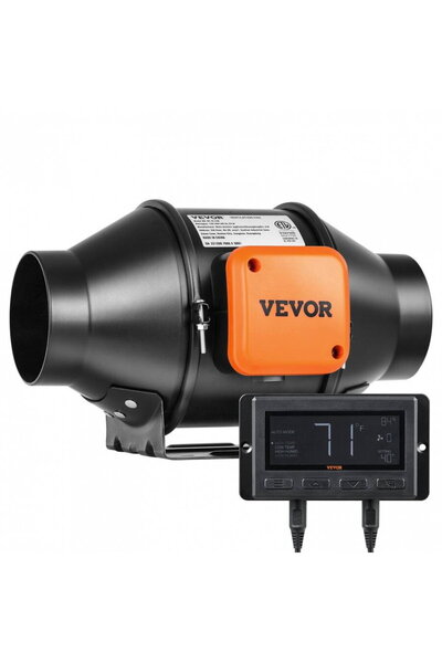 Vivatechnix Ventilator evacuare aer pentru tubulatura Vevor Controller 21 W, ...