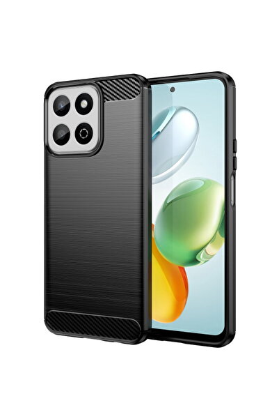 Techsuit Husa pentru Honor 200 Smart / X7c - Carbon Silicone - Black