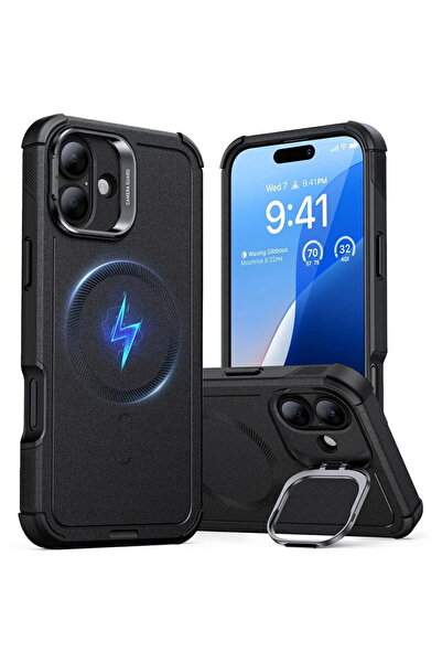 ESR Husa pentru iPhone 16 - Cyber Armor Kickstand - Black