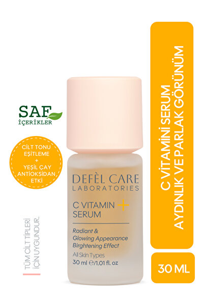 Defel Care C Vitamini Serum 30 ml | Aydınlatıcı ve Cilt Tonu Eşitleyici Bakım