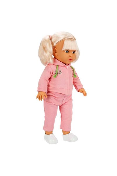 Sunman Tina Sporty Bebek 45 cm - Açık Pembe Eşofmanlı