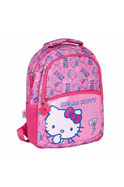 OBM حقيبة مدرسية موديل Hello Kitty 2720 باللون الوردي