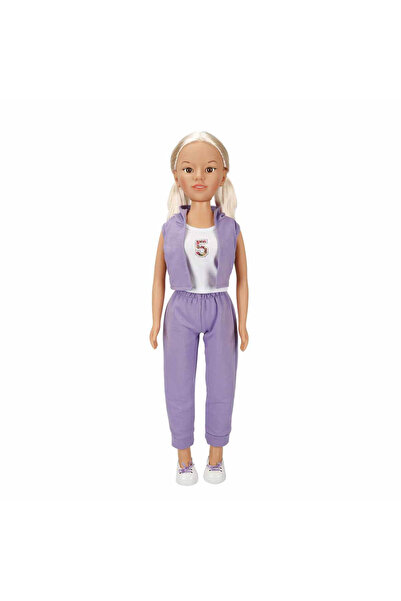 Sunman Yürüyüş Arkadaşım Clara Sporty 80 cm - Mor Eşofmanlı Takımlı
