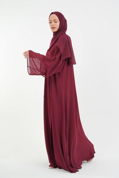 Şakika Women's Chiffon Abaya, Ferace & Shawl - Standard Size & Various Lengths