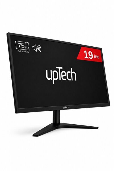 upTech HD190S 19" Geniş Ekran 75Hz 5ms HDMI + VGA + Ses Girişli Dahili Hoparl...