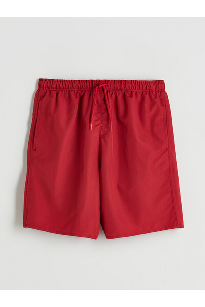 LC Waikiki Trendlucky Knee Length Basic Men's Swim Shorts with Difference in ...
