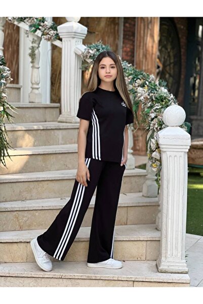 Ütk kids Stylish Summer Modal Striped 2-Piece Set for Young Girls and Children