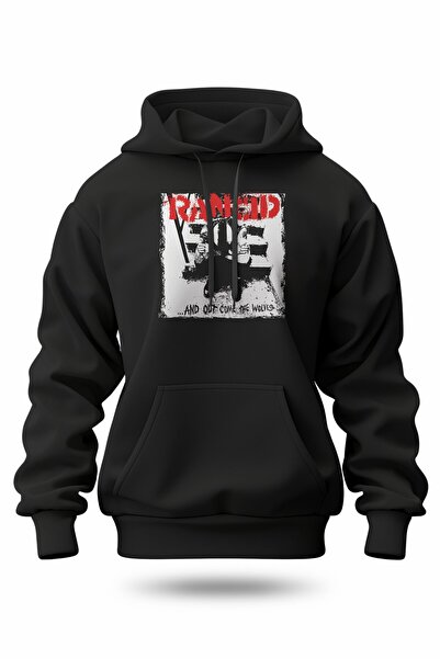 buzagi tasarım ürünleri Rancid Digital Print Hooded Unisex Sweatshirt