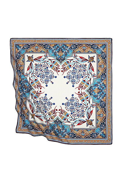 Bursa İpek Μουστάρδα Μπορντό Τουρκικό Μοτίφ Κηροπήγιο Μοτίβο Τουλίπας Μεταξέν...