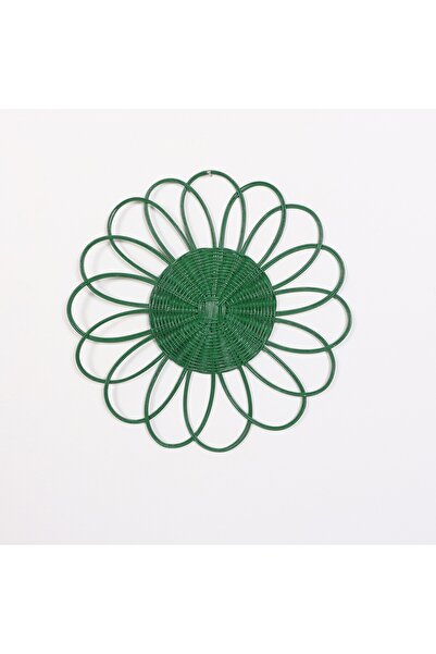 Mylamp Dilay Yeşil Rattan Duvar Dekoru 35 cm