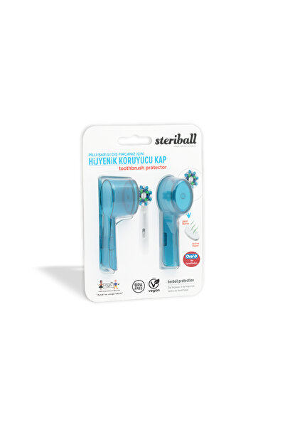 Steriball ŞARJLI VE PİLLİ DİŞ FIRÇALARI İÇİN HİJYENİK DİŞ FIRÇASI KORUMA KABI...