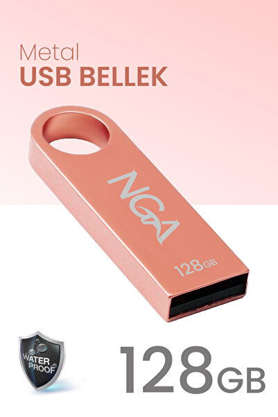 NGA 128 GB Usb Bellek Metal Gövde Güvenli USB Memory - Flash Drive