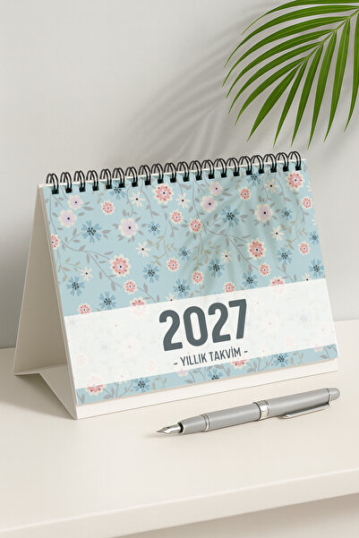 Eldesen Tasarım 2027 Masa Takvimi Spiralli A5 (21X16CM) Büyük Boy / Resmi Tat...