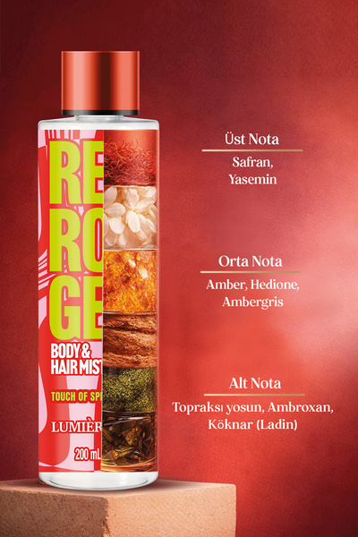 LUMIÈRE Lumiere Red Rouge Saç Ve Vücut Spreyi 200 ml