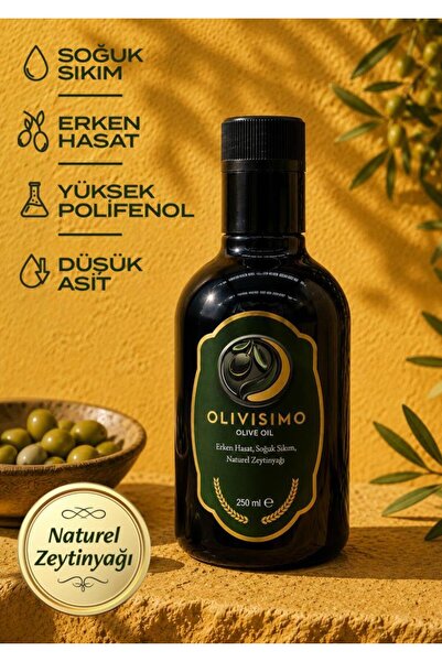 Olivisimo Erken Hasat Soğuk Sıkım Natürel Sızma Zeytinyağı 250 Ml
